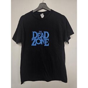 Vintage The Dead Zone Shirt Mens XL Black Ched Stephen King Movie Tee 80s USA‎